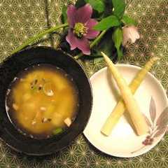 รูปของ 春の味？たけのこ＆さばのお味噌汁