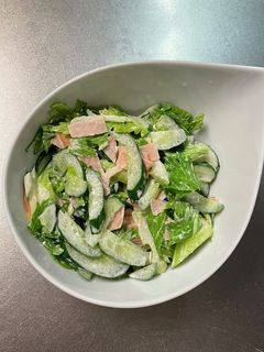 セロリときゅうりハムサラダ-レシピのメイン写真