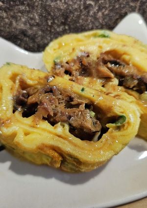 蒲焼き缶使って～いわし蒲焼き卵焼き-レシピのメイン写真