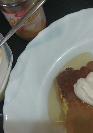 水で作るとモチモチホットケーキに♡-レシピのメイン写真