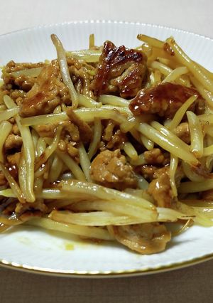 豚ひき肉ともやしの変わり炒め-レシピのメイン写真