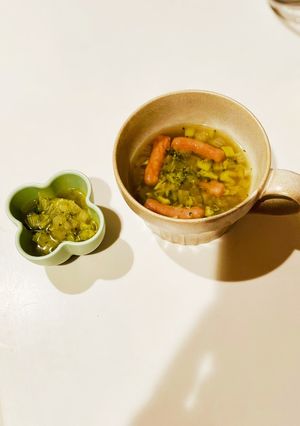 簡単取り分けレシピ(野菜コンソメスープ)-レシピのメイン写真