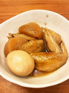 圧力鍋で*手羽先と大根のさっぱり煮-レシピのメイン写真