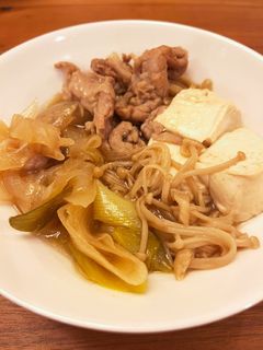 フライパンで簡単!豚こまのすき煮-レシピのメイン写真