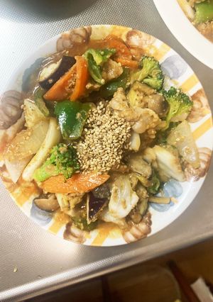洋風簡単オイきな粉味豚こま回鍋肉青椒肉絲-レシピのメイン写真