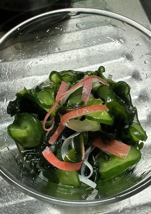 おひとりさま用・胡瓜の酢の物1回分-レシピのメイン写真