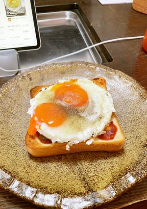 超簡単マックに行く前にエッグピザトースト-レシピのメイン写真