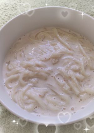 ♡辛子めんたいこうどん♡-レシピのメイン写真