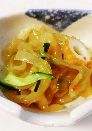 中華クラゲに搾菜・竹輪・胡瓜-レシピのメイン写真