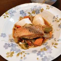 A picture of グリル鍋で！鮭のチャンチャン焼き.