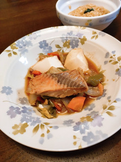 グリル鍋で!鮭のチャンチャン焼き-レシピのメイン写真