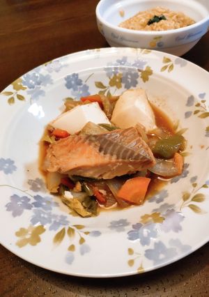 グリル鍋で！鮭のチャンチャン焼き-レシピのメイン写真