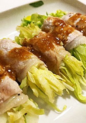 春キャベツの味噌だれ肉巻き-レシピのメイン写真