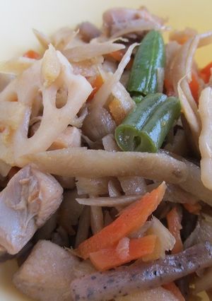 根菜のきんぴら＃豊明市学校給食-レシピのメイン写真