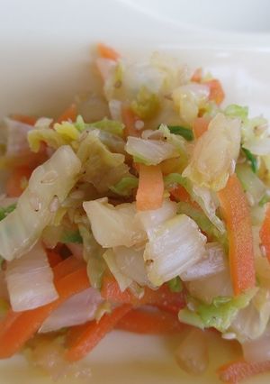 白菜のごまあえ＃豊明市学校給食-レシピのメイン写真