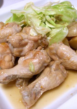 手羽のママレード煮・春野菜とともに-レシピのメイン写真