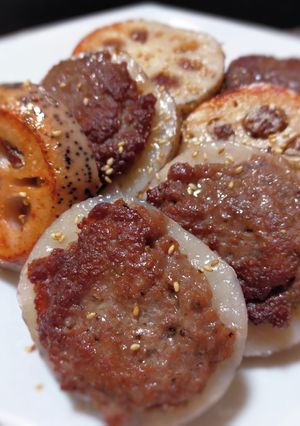 レンコンの肉詰め-レシピのメイン写真