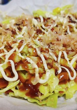 お好み焼き(レンジで)-レシピのメイン写真