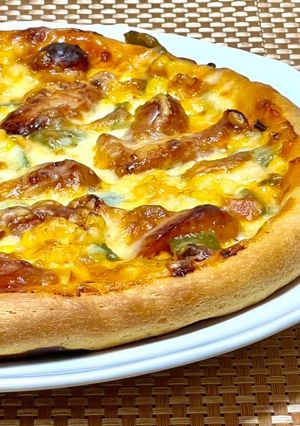 パリパリ生地のピザ-レシピのメイン写真