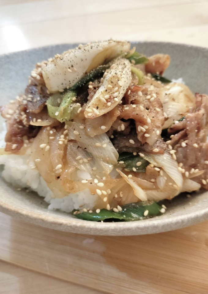 さっぱり豚白ネギ丼-レシピのメイン写真