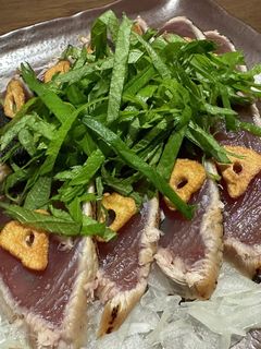 にんにく醤油で【かつおのたたき】-レシピのメイン写真
