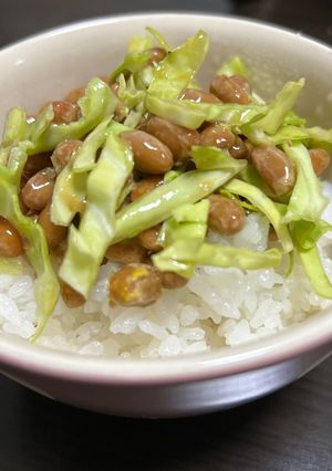 キャベツ納豆ごはん-レシピのメイン写真