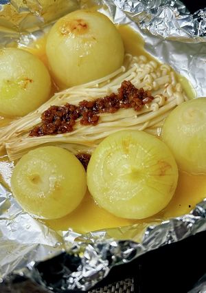 簡単おいしい新玉ねぎバターホイル焼き-レシピのメイン写真