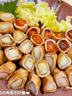 長芋とミニトマトの豚肉巻き♡大葉風味♪-レシピのメイン写真