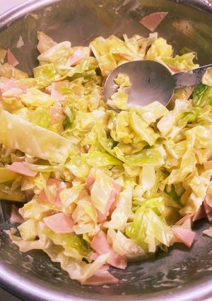 ダメな男の簡単キャベツハムサラダ-レシピのメイン写真