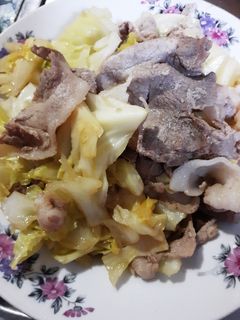 簡単★キャベツと豚こま肉の鶏ガラ炒め-レシピのメイン写真