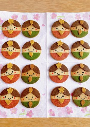 おひなさまクッキー-レシピのメイン写真