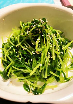 豆苗のナムル-レシピのメイン写真