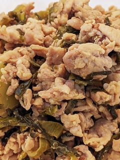豚肉と高菜漬けの炒めもの-レシピのメイン写真