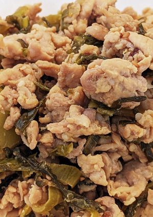 豚肉と高菜漬けの炒めもの-レシピのメイン写真