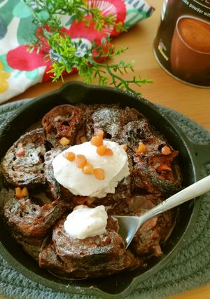 ココアとクロワッサンのふわとろプディング-レシピのメイン写真