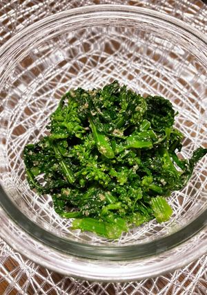 レンジでカンタン☆菜花の胡麻和え☆-レシピのメイン写真
