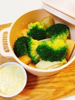 レンジで簡単♡チーズフォンデュと蒸し野菜-レシピのメイン写真
