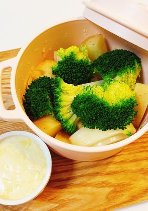 レンジで簡単♡チーズフォンデュと蒸し野菜-レシピのメイン写真