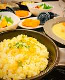 アスパラとシーフードの炊き込みピラフ