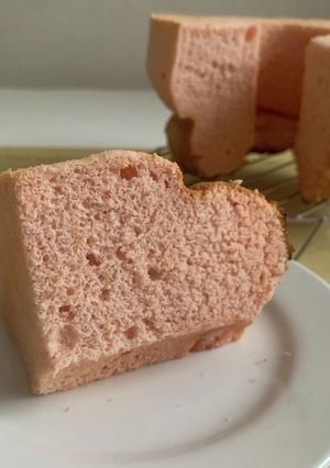 桜のシフォンケーキ-レシピのメイン写真
