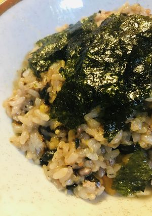 鍋の〆●十六穀米の韓国海苔雑炊-レシピのメイン写真