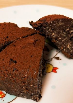 豆腐のヘルシーなチョコケーキ　食事制限-レシピのメイン写真