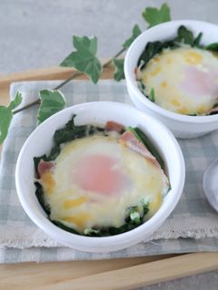ほうれん草のココット-レシピのメイン写真