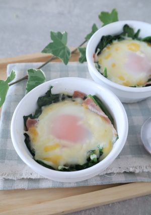 ほうれん草のココット-レシピのメイン写真