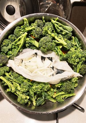 同時に2品！鰯の包み焼き&蒸し野菜-レシピのメイン写真