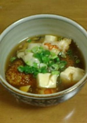 焼きおにぎりのカキあんかけ♪-レシピのメイン写真