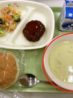 (学校給食)アスパラガスのポタージュ-レシピのメイン写真