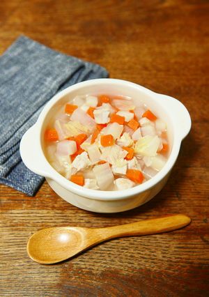 鶏胸肉と大根と人参と白菜のたらこスープ-レシピのメイン写真