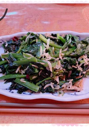 ☆ほうれん草と小エビごま油炒め☆-レシピのメイン写真