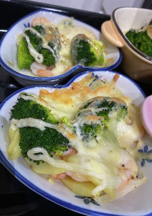 ブロッコリーとエビのマヨチーズ焼き-レシピのメイン写真